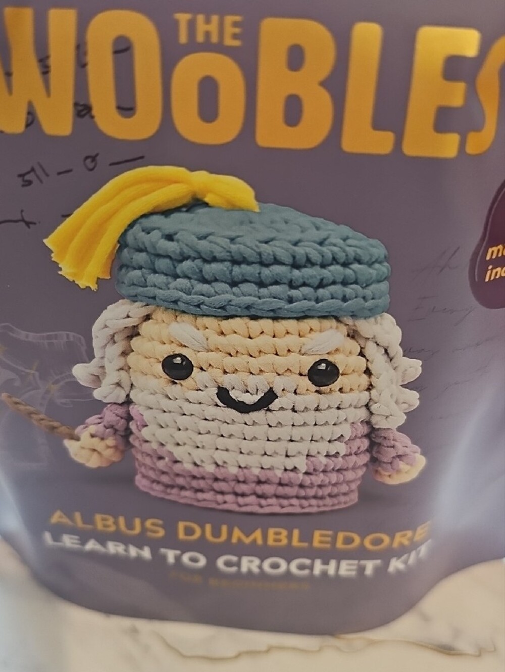 Harry Potter The Woobles Albus Dumbledore Crochet Kit - Purple - Picture 2 of 8